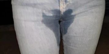 Girl pee waiting for friend...