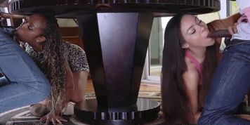 Black monster cocks ravaging on Misty and Adriana (Adriana Maya, Misty Stone)