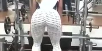 Working out at the gym sexy