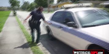 Officers love sharing a big black cock to suck and ride