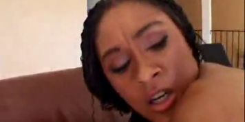 Alayahs sexxxy black ass fucked hard and covered in cum