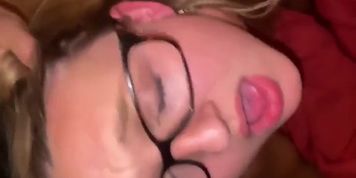 Hot secretary girl gets fucked doggy style by step brother
