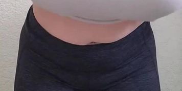 Braless Busty Girl Hanging Her Big Natural Boobs 