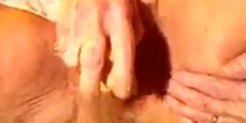 a hot granny playing with her big sex toy