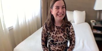 Interview with my fan before I take his Virginity. Exposing my body