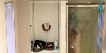 Spy camera strategically installed in bathroom