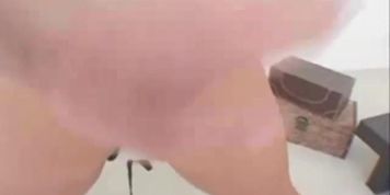 Big ass Dasani Lezian riding her trainers hard dick