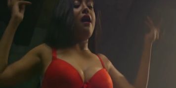 Desi Gf Big Boobs , Red Bra Romance
