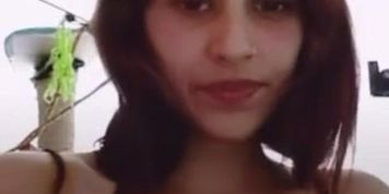 Sexy latina showing me her boobs