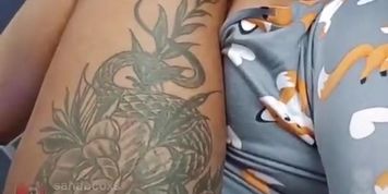 Big booth Latina nip slips