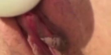 Girl Masturbates Pussy with Vibrator to Orgasm
