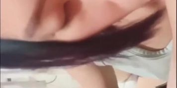 Amateur - Asian Short Haired Bitch With Nice Tits Rides Dick
