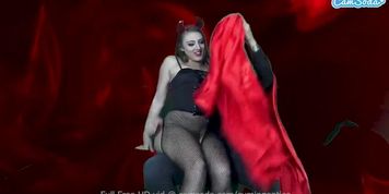 Camsoda - Hot Busty Brunette plays with dick and gets cum in panties