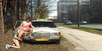 taxi driver break for anal fuck