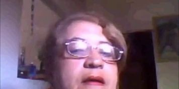 Brazilian granny shows her tits