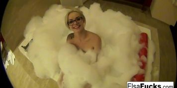 Gorgeous Blonde Small Boobs Teen Masturbating (Elsa Jean)