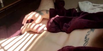 Cumming rough for my birthday before my roommate comes home! Huge load!