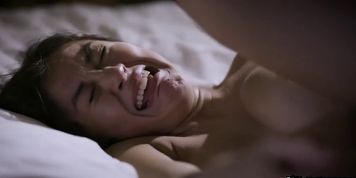 Poor teen Kendra Spade disgusted from sex with dad