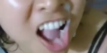 indian aunty cum on face