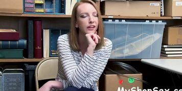 Ginger Teen Gets Arrested and Fucked - MyShopSex