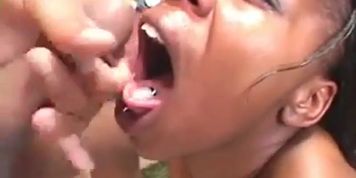 Naughty Lil Mocha Needs Nutt in Mouth