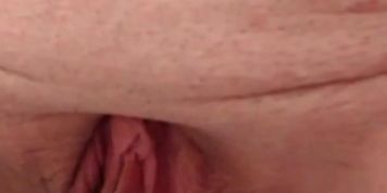 Peeing after orgasm with butt plug