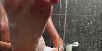 Beautiful milf soaps her sexy body and takes a hot shower after sex (Hot Mommy, Nubiles)