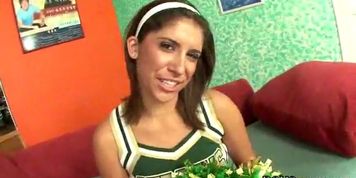 POVQUEENS - Slutty cheerleader Works On A Cock