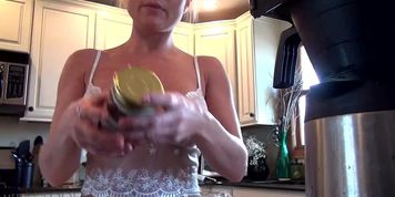Cream Covered Boobs
