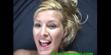 Rene gets overwhelmed Huge CumShot with Slomo
