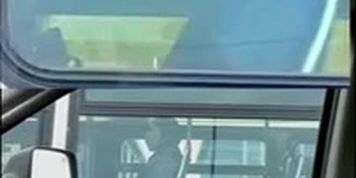 Cute teen bus dick flash