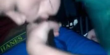 White chick in TS training by me as I record her sucking my straight BBC brother
