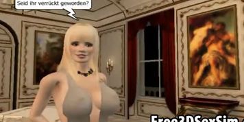 Three classy 3D cartoon lesbian babes going at it