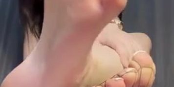 IFB fishnets to bare feet joi
