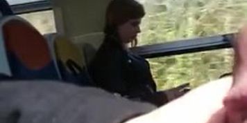 Cock Flash On Train