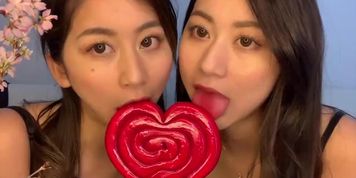 Japanese Twins Lollipop Sucking ASMR