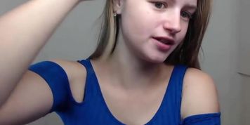 Watch (part 1) cute blonde strips and shows off her tight body ...