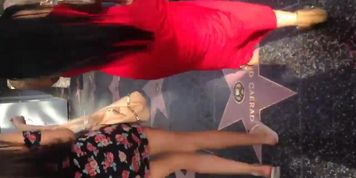 Sexy ass in red dress