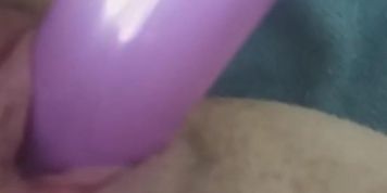 Horny teengirl tries a vibrator for thw first time