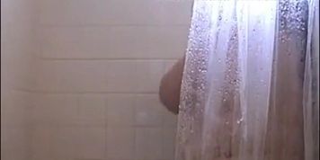 Bbw Big Boobs In Shower