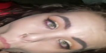 Introducing: Beautiful Green Eyed Brunette Almost Couldn't Finish What She Started 