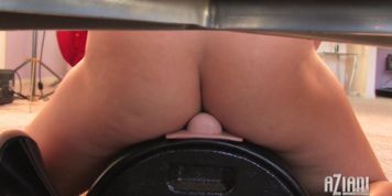 Stunning brunette girl Audrey Bitoni solo