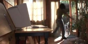Aroused foot fetishist sucks tasty feet of cuddly babes Nika Noire and Roxy Deville