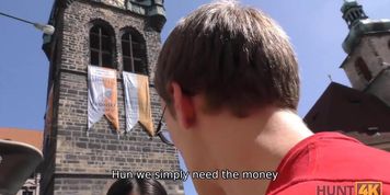 Hunt4K Svelte Brunette Cheats On Nerdy Boyfriend To Earn Cash For Vacation