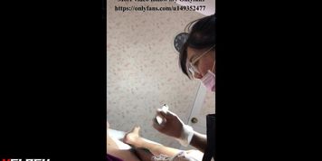 Brazilian wax with erected cock 2
