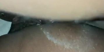  Ebony pussy so tight almost pulled my condom off 