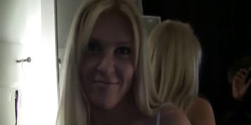 Russian Blonde Beauty tries BBC