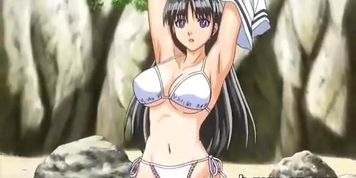 teen girl sex on beach  cartoon