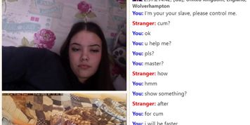 Submissive boy cums for sexy teen girl on Omegle