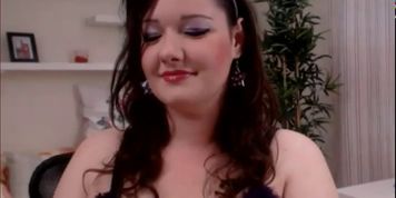 Cute bbw smoking on cam